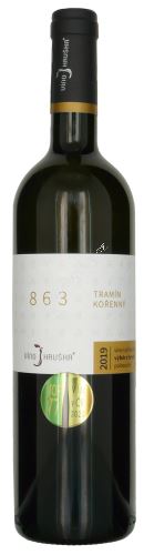 Tramín kořenný Víno Hruška Velehrad 863 2025 pozdní sběr 0,75l polosuché