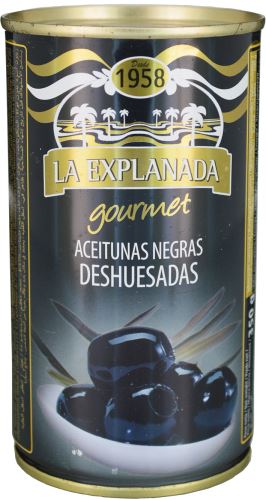 Černé olivy bez pecky 350 g La Explanada Gourmet