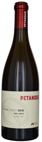 Ryzlink vlašský Nové vinařství 2018 pozdní sběr Petanque 0,75l suché NV 444