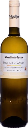 Ryzlink vlašský Tetur 2023 pozdní sběr 0,75l suché