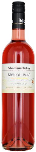 Merlot rosé Tetur 2020 pozdní sběr 0,75l polosuché 013