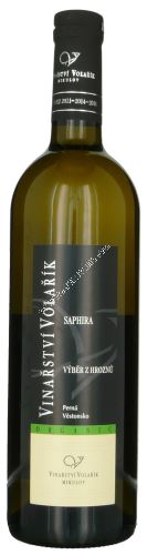 Saphira ORGANIC Volařík 2025 výběr z hroznů 0,75l polosladké 2513