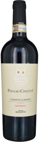 Chianti Classico Riserva 2020 Poggio Civetta Tenute Rossetti 0,75 l DOCG Itálie suché