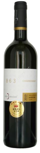 Chardonnay Víno Hruška Velehrad 863 2024 výběr z hroznů 0,75l suché