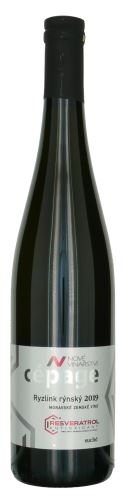 Ryzlink rýnský Resveratrol Nové Vinařství 2019 MZV Cepagé 0,75l suché ZNV 802