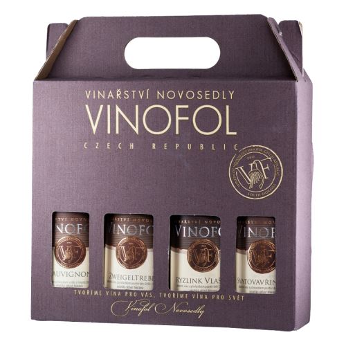 Dárkové balení vín Vinofol 4 x 0,187l suché