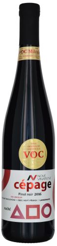 Pinot noir Rulandské modré Nové Vinařství 2016 VOC 0,75l suché VOC 2