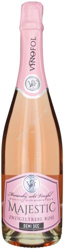 Majestic sekt rosé Zweigeltrebe Vinofol 0,75 l demi sec 2355